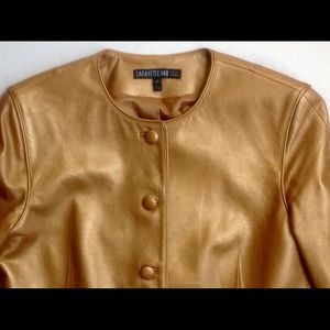 Lafayette 148 Leather jacket size 4